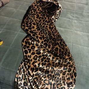 Cheetah print throw